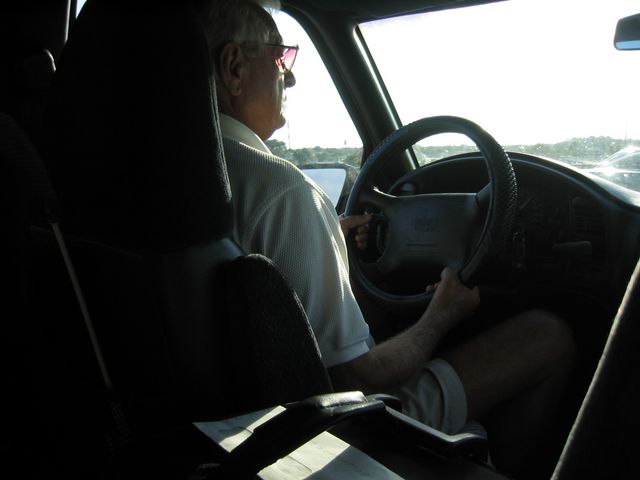 WALTER TAKING US FROM FORT MYERS AIRPORT WITH PETER's VAN TO OUR CAR
AT HIS HOUSE IMG_2342.JPG