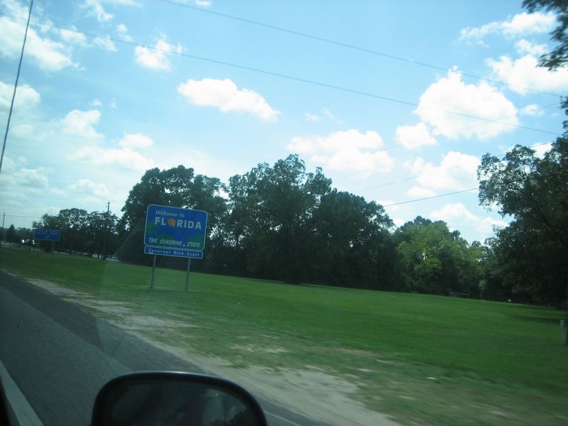 Entering Florida on  I-10 going east  IMG 6118