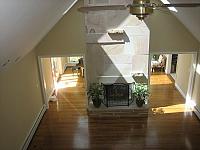 Here it is - a big house. To je obyvaci pokoj, za krbem je hudebni salonek... IMG 5788