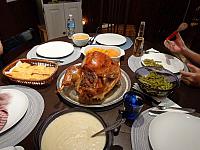 Thanksgiving u Hanicky. Dobre uvarila...Ja nemuzu, po te operaci...DSC00887